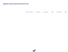 Tablet Screenshot of brainwellnessinstitute.com